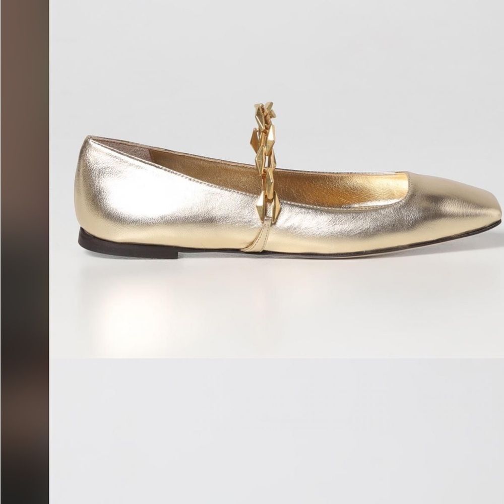 Jimmy Choo Diamond Tilda Flat ballerinas in metallic nappa